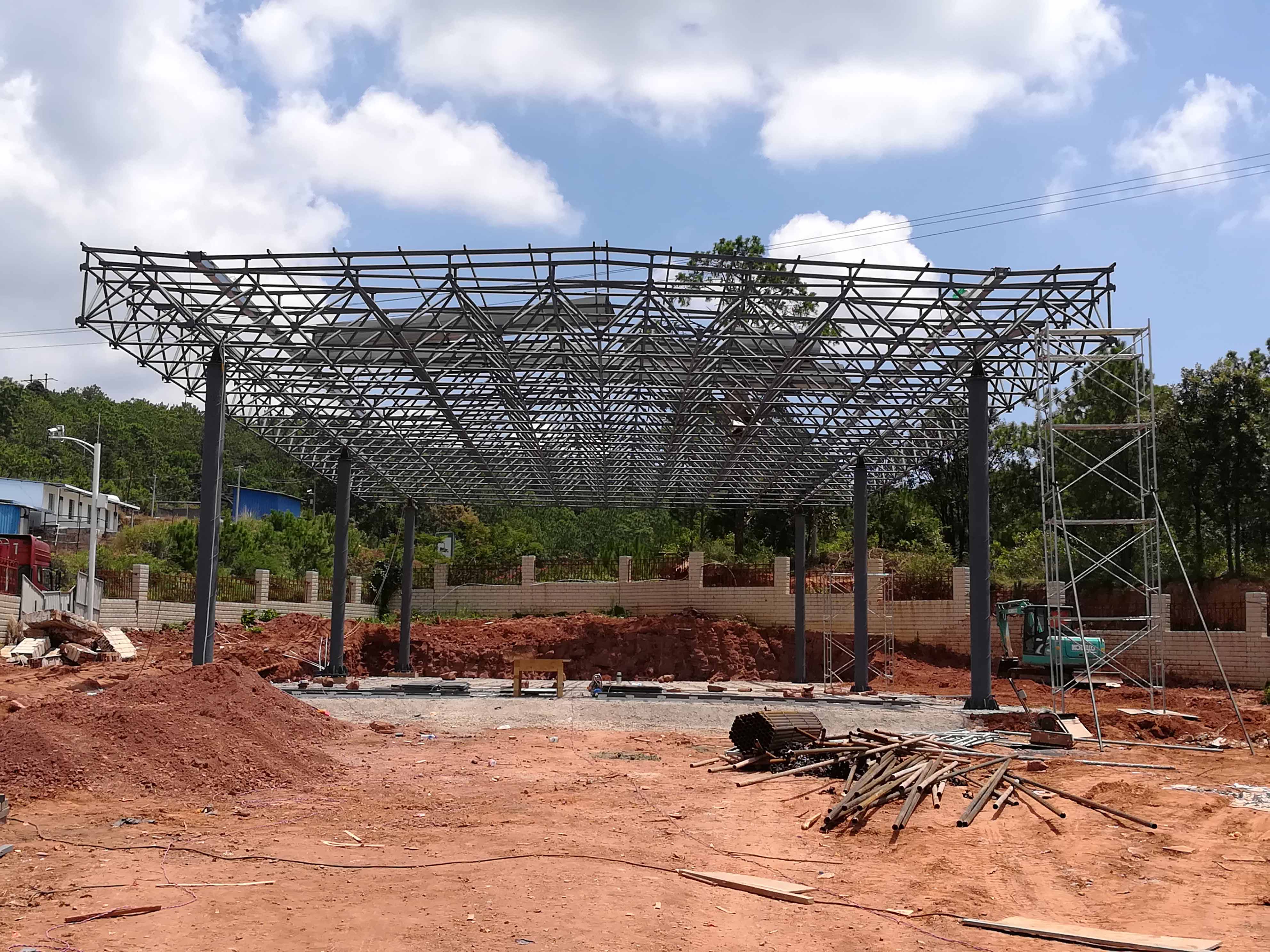 冷水江加油站网架屋面